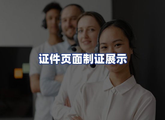 证件页面制证展示